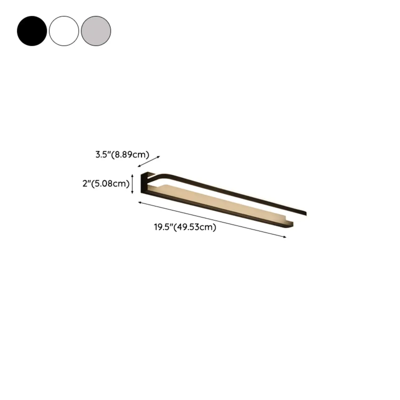 Modern Metal LED Bathroom Vanity Light Fixtures