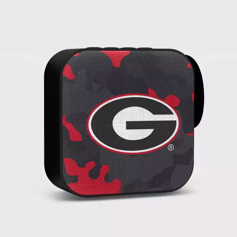 NCAA Georgia Bulldogs Bluetooth Portable Speaker with FM Radio: USB & MicroSD Connectivity