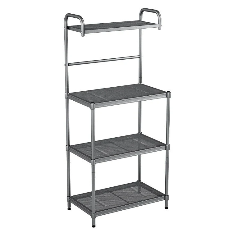 Versatile 4-Tier Kitchen Storage Rack - Stylish Bakers Rack Organizer - 23.5 x 13.5 x 53.5 (L x W x H)