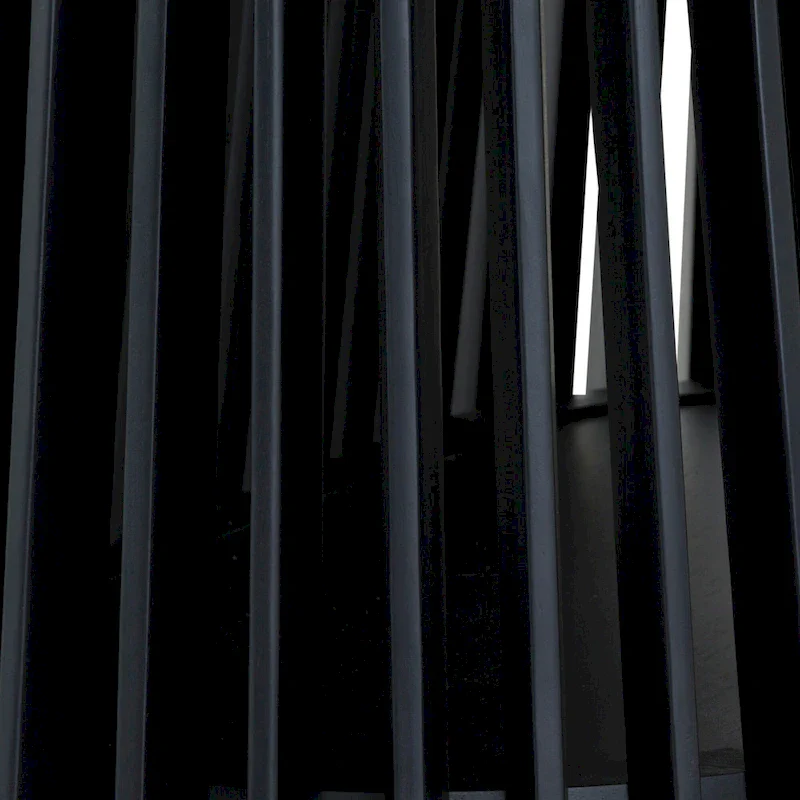 Pasadena 79 inch Solid Wood Oval Dining Table with Slatted Pedestal Base