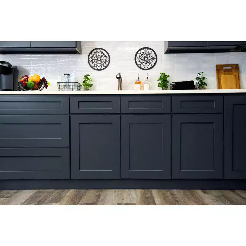 CASAINC 18 in. W x 24 in. D x 34.5 in. H Base Kitchen Cabinet with 3 Soft-Close Drawers  RTA Plywood Cabinets