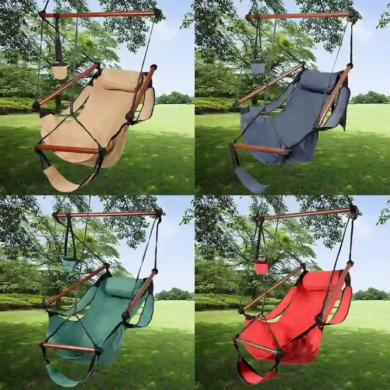 Well-equipped S-shaped Hook S-hook Cacolet Green Hanging Seat Hammock Chairs