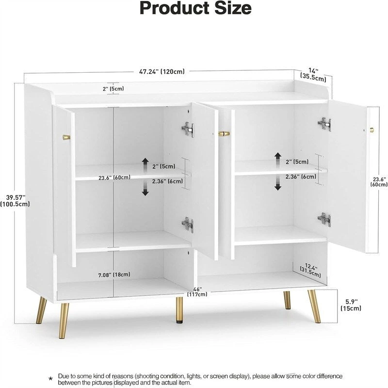 Buffet Cabinet - 14 D x 47.24 W x 39.57 H