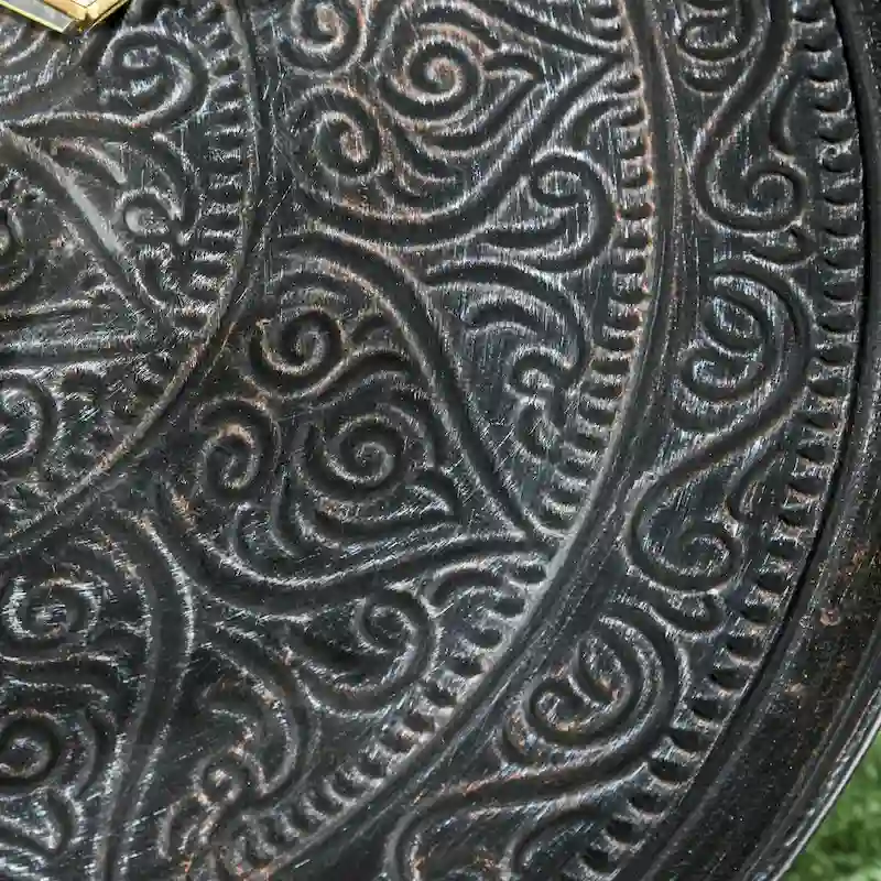 Black Round Coffee Table 24