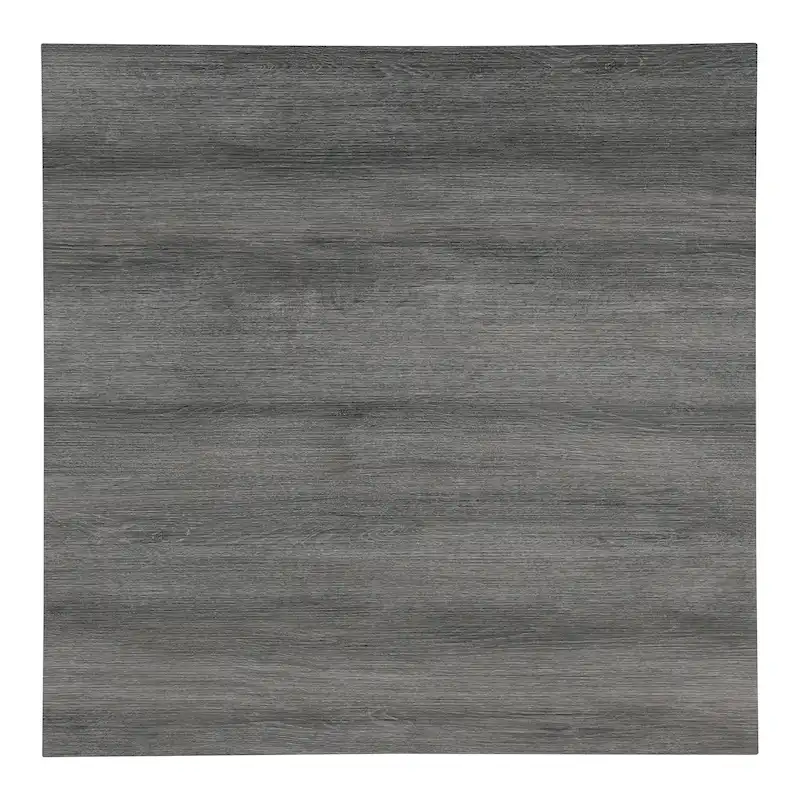 Light Grey Square Wood Veneer Side Table
