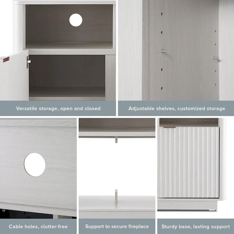 Mopio Brooklyn 59 Electric Fireplace TV Stand