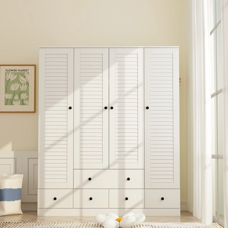 Bedroom Armoire Closet Armoire Wardrobe Closet Clothing Rod Drawer