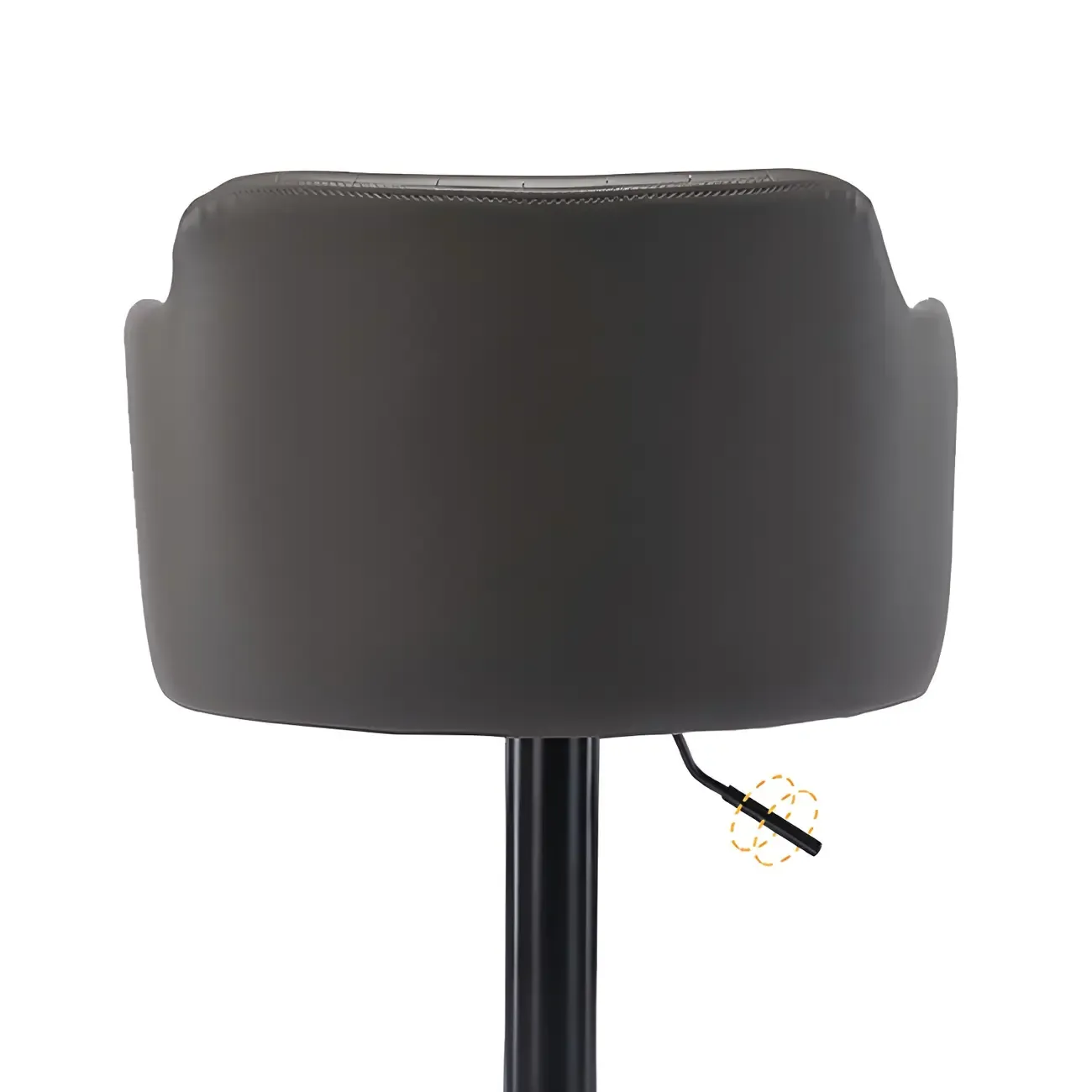 Modern Leather Armrests Swivel Adjustable Bar Stool