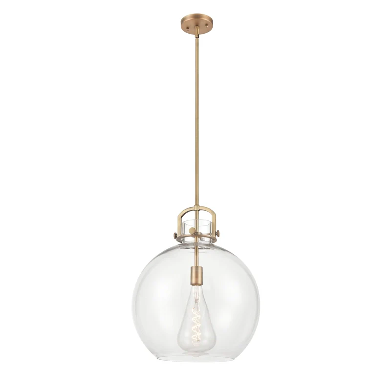 Innovations Lighting Newton Sphere - 1 Light 16  Stem Hung Pendant