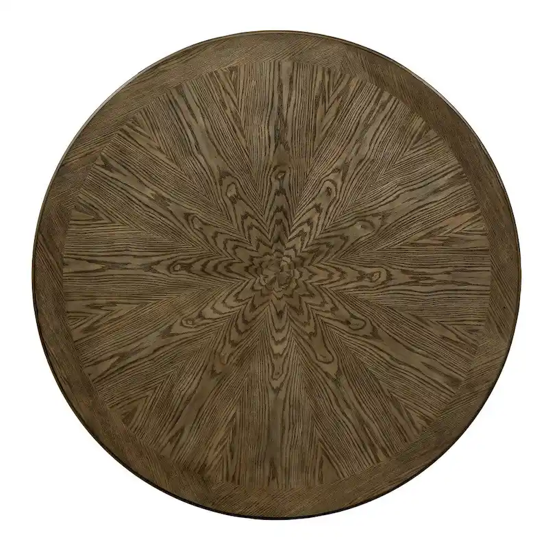 Light Oak Round Pedestal Dining Table, 4-6 Person