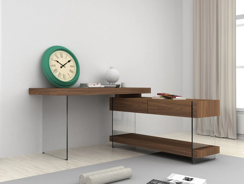 Claudia Modern Office Desk in 3 Color Options