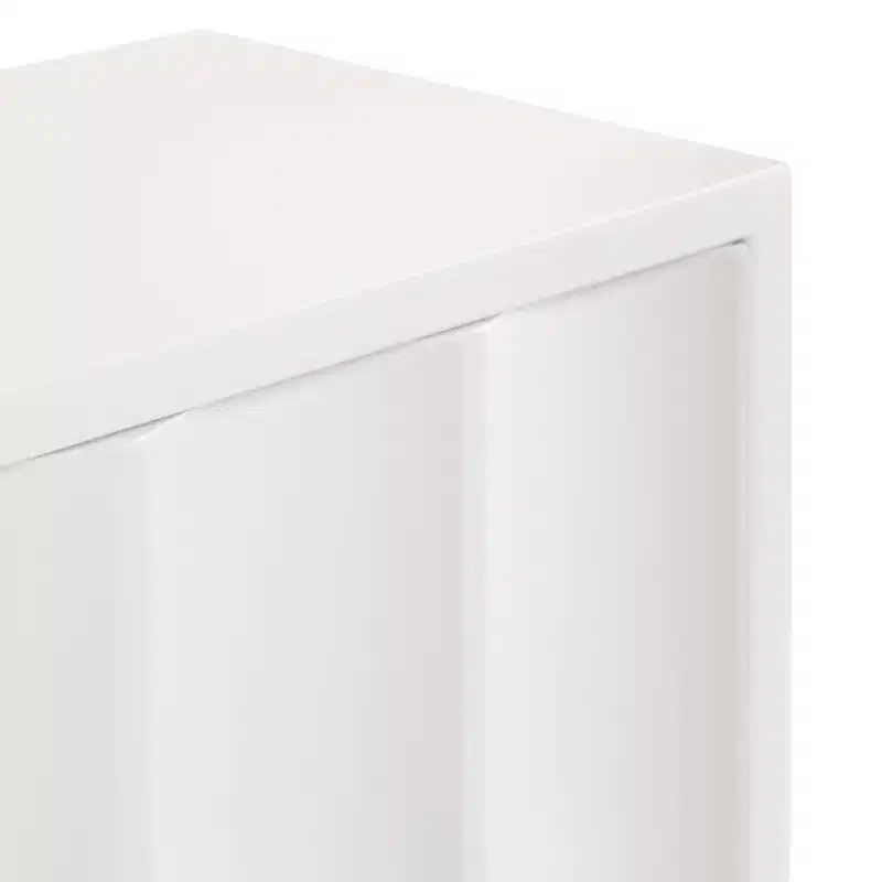 Kate & Laurel All Things Decor 30"x10"x14" Sartell Scallop Wall Cabinet White