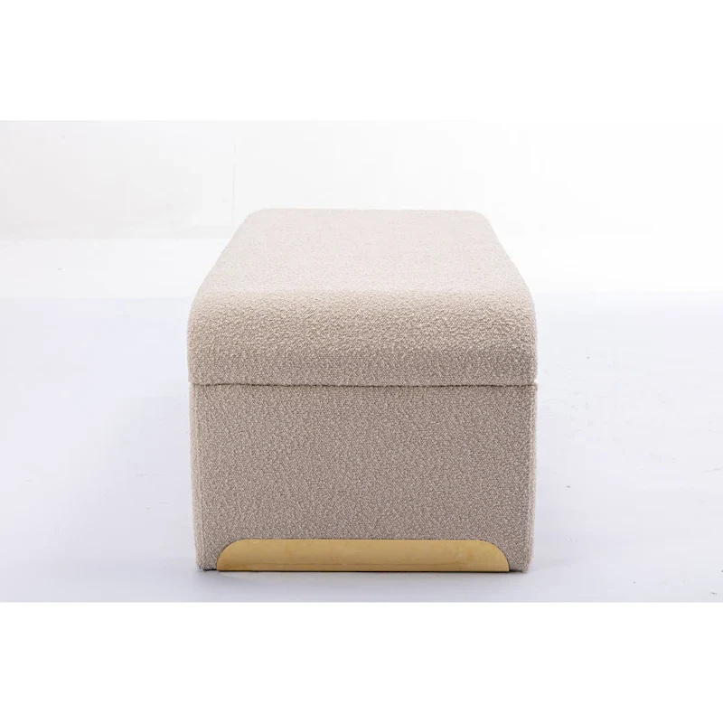 Bench With Gold Metal Legs