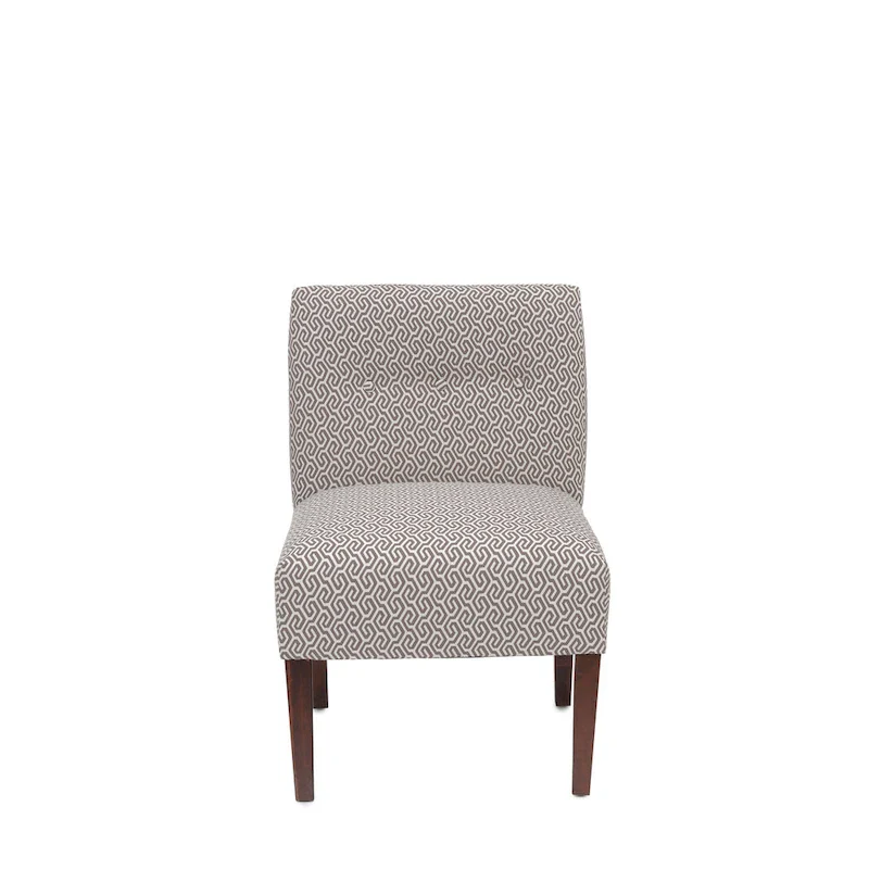 Samantha Transitional Button Tufted Slipper Chair
