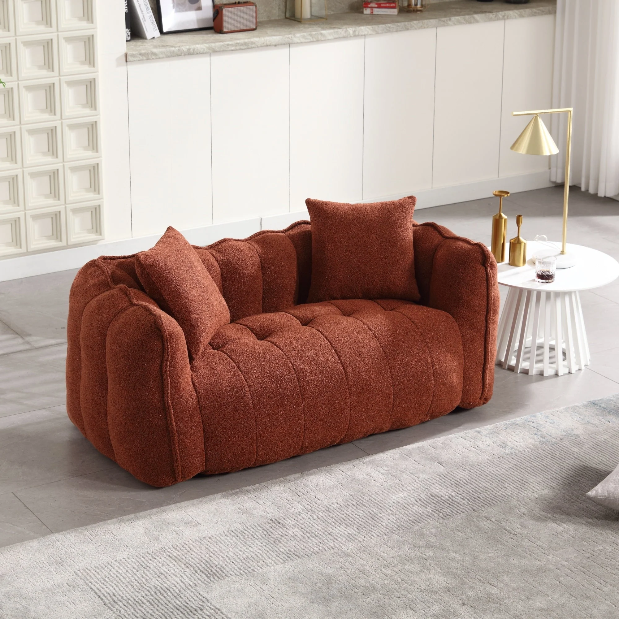 Comfortable square recliner sofa