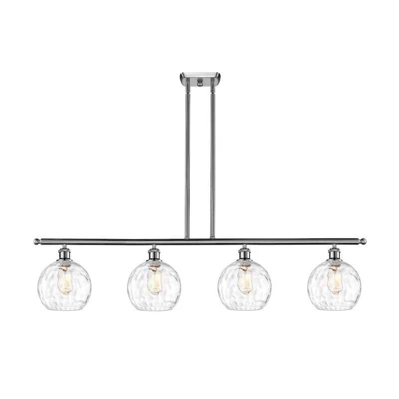 Innovations Lighting Ballston Athens Water Glass - 4 Light 48  Island Light