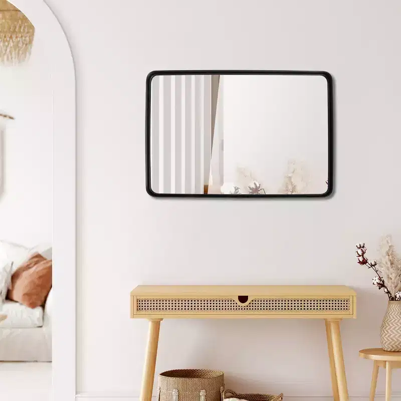 Costway 24''X16''\36''X24''\30''X22''Wall Mount Bathroom Mirror Rectangular Vanity Mirror Vertical Horizontal