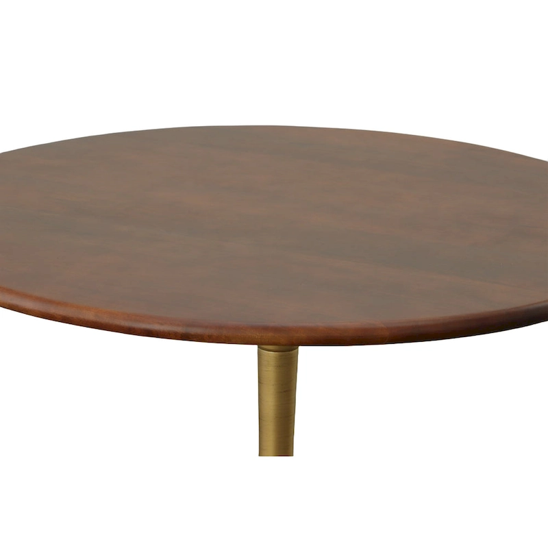 Carolina Living Alden Wood Top 40 Round Dining Table