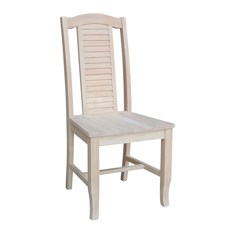 Solid Wood Seaside Dining Chairs - Set of Two