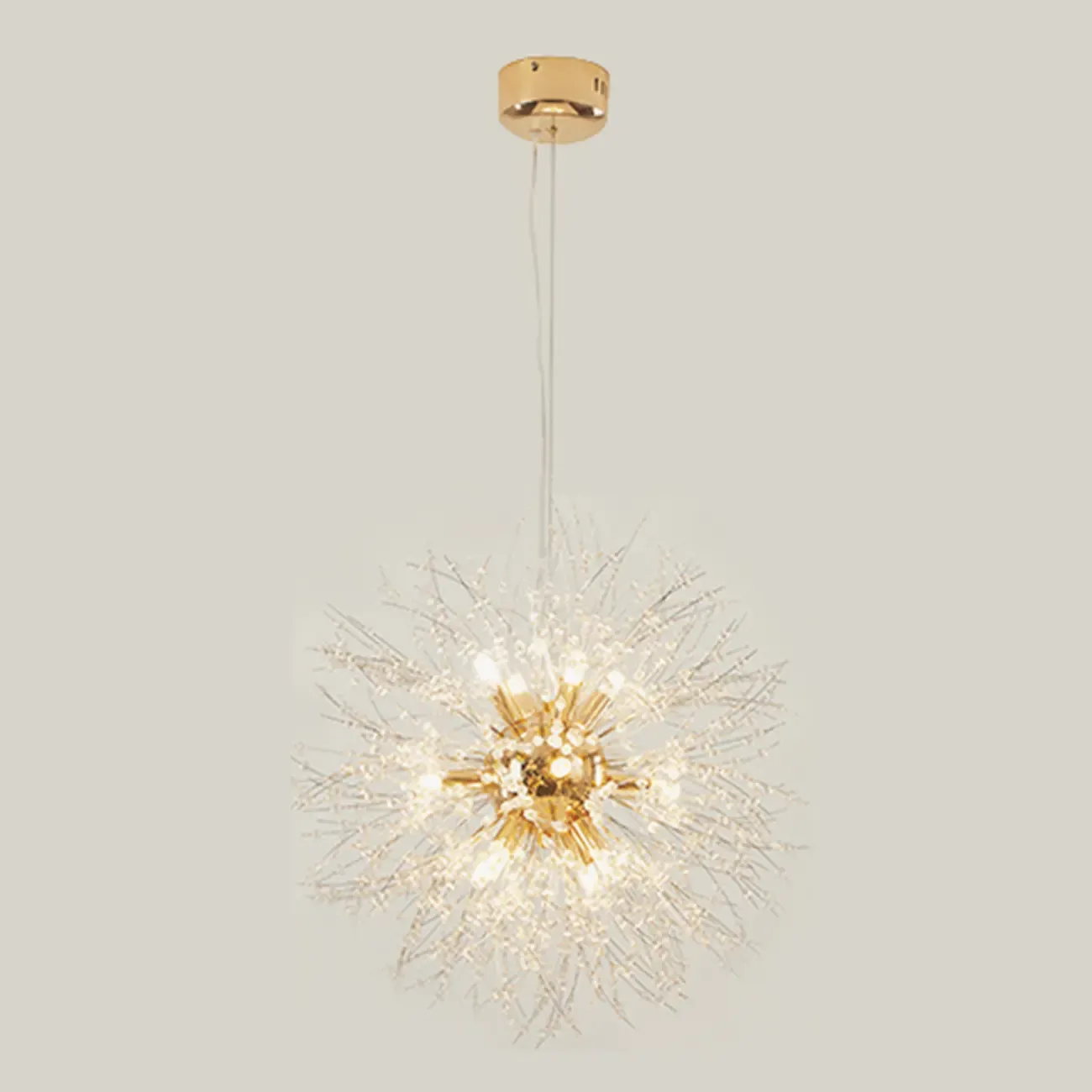 Luxury Crystal Chandelier Starburst with Flexible Length