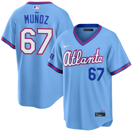 Rolddy Muñoz Atlanta Braves Powder Blue 2026 City Connect Stadium Jersey