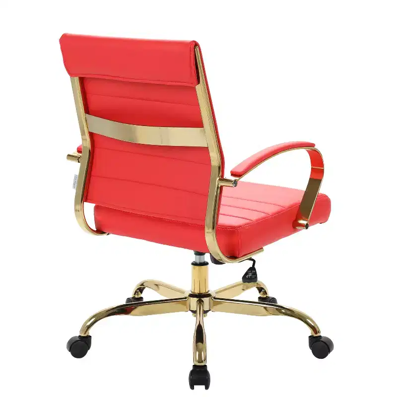 HomeStock 38 in.H Adjustable Height Blue Faux Leather Seat Material with Swivels Ergonomic Office Chairs