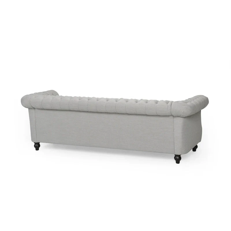 Chesterfield Button Tufted 3-seater Sofa with Nailheads
