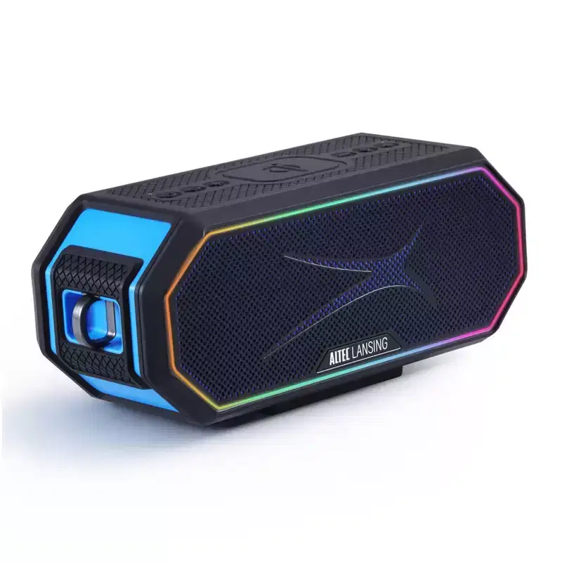 Altec Lansing HydraBlast 2.0 Bluetooth Speaker - Waterproof, 20W, 24H Battery, Qi Wireless Charging, Magnetic, Party Sync