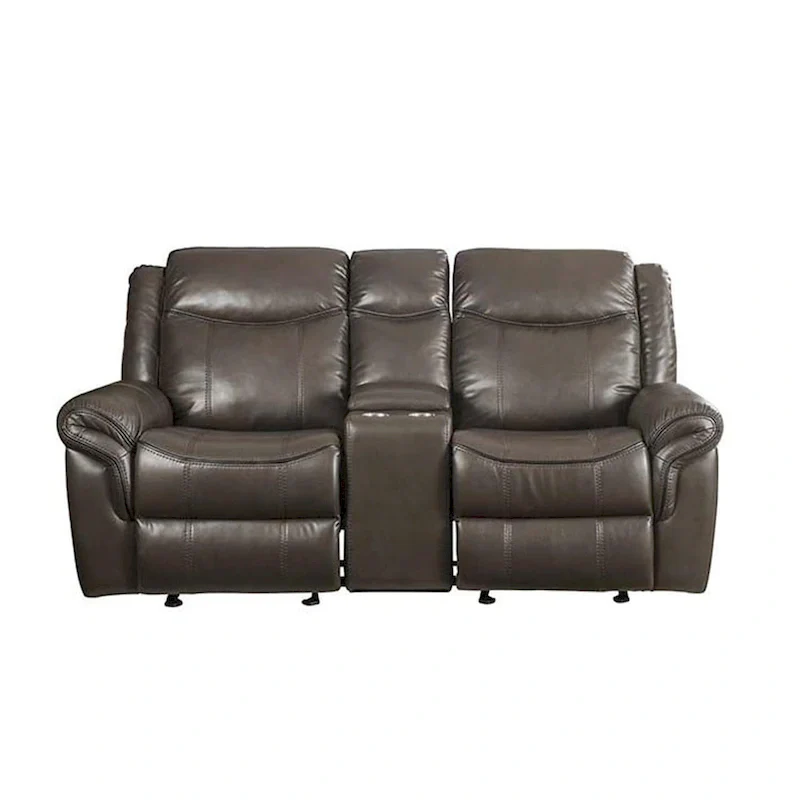 2-Seat Reclining Loveseat with Center Console and USB Port