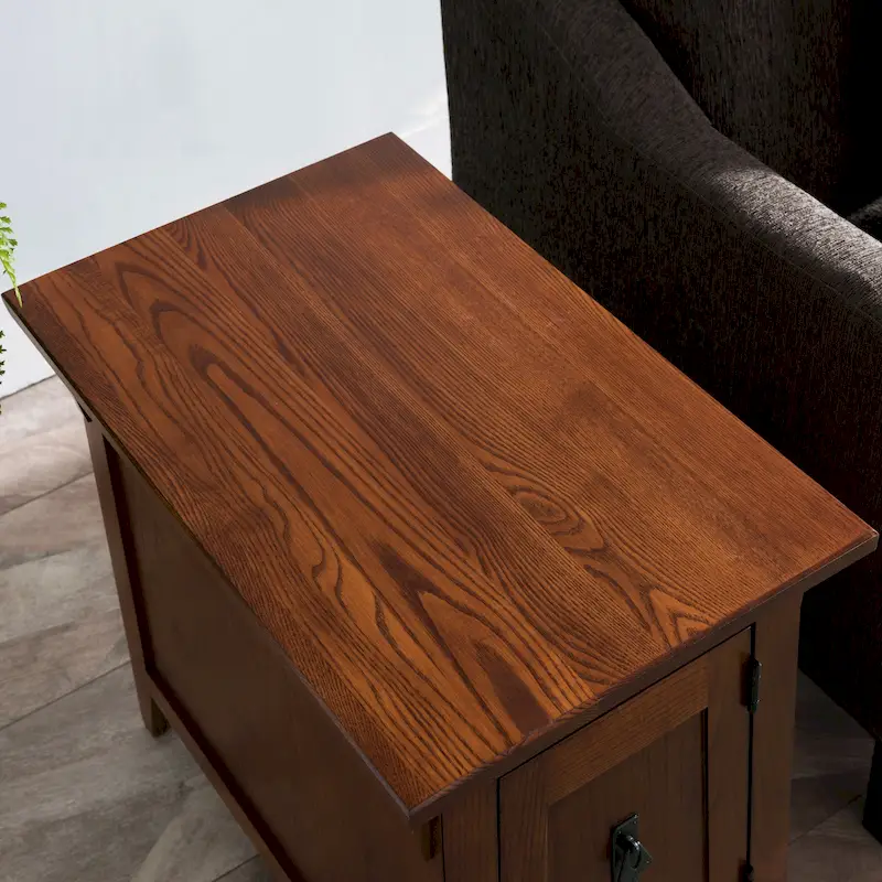 Traditional Solid Wood Mission Cabinet End Table