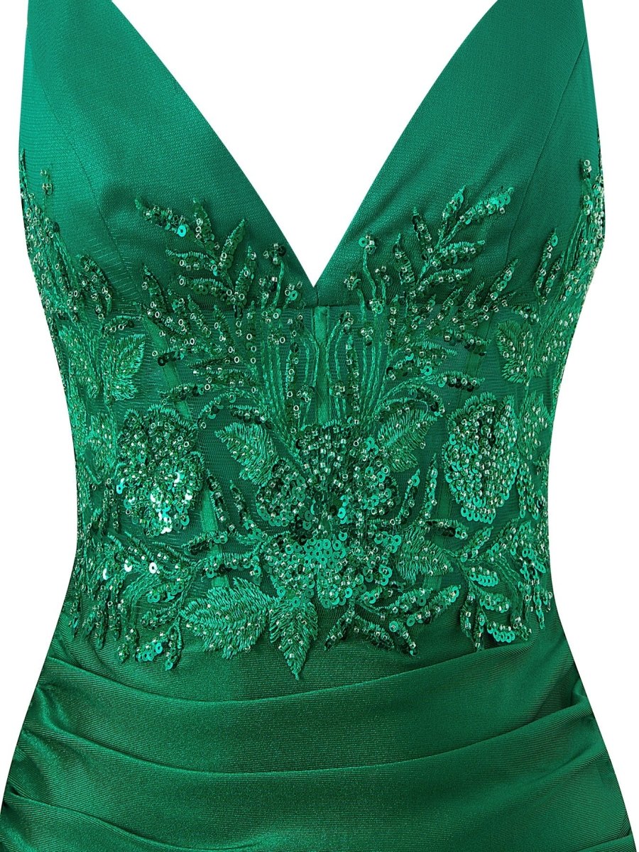 Sheath Short V Neck Jersey Homecoming Dress