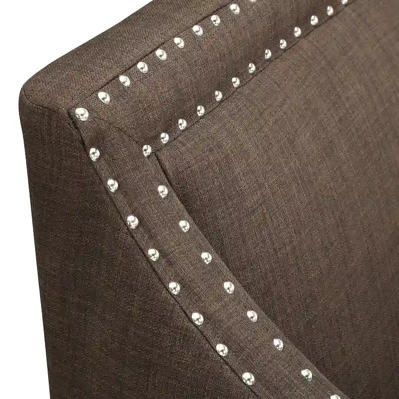 Erica Accent Armchair with Chrome Nailhead Trim