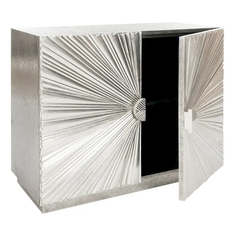 Sunburst 2-Door Accent Chest with Decorative Detail