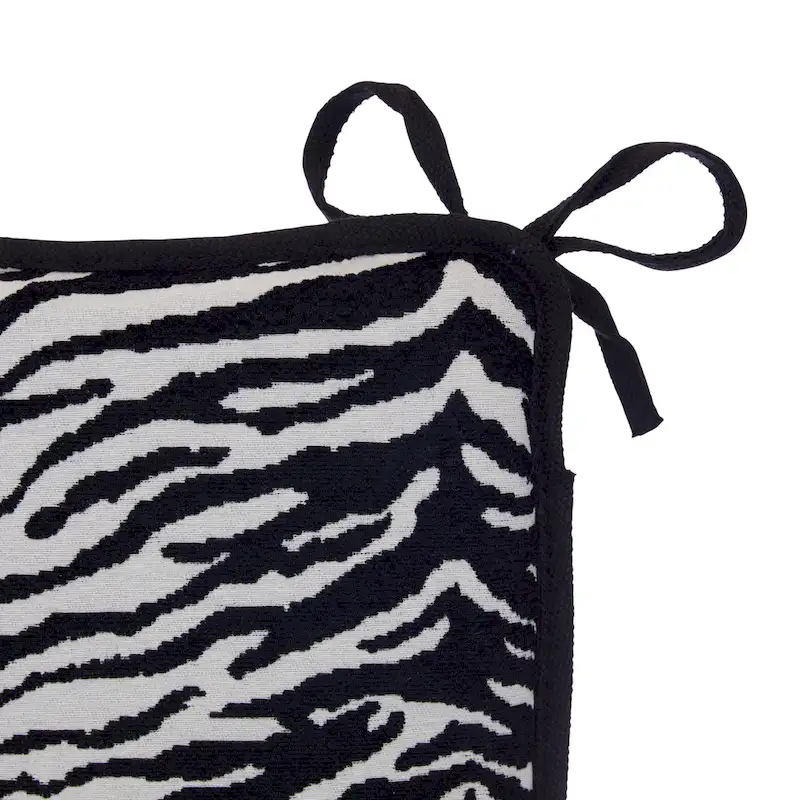 Reversible Chenille Rocking Chair Cushion Set