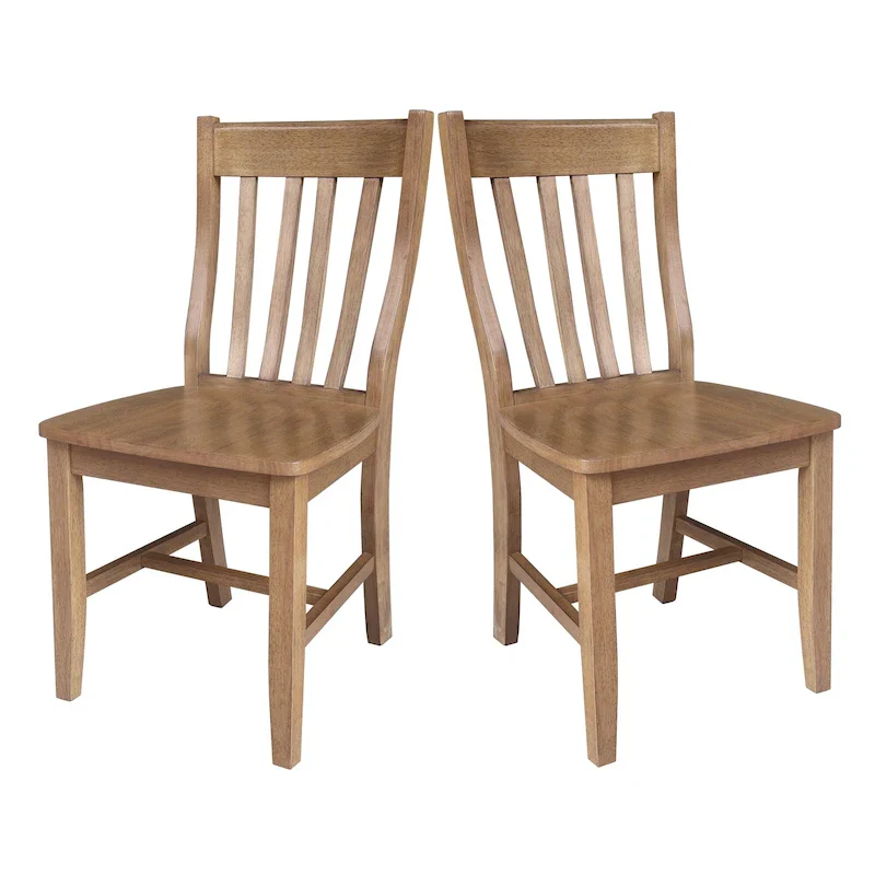 Copper Grove Quince Solid Wood Schoolhouse Chairs, Set of 2