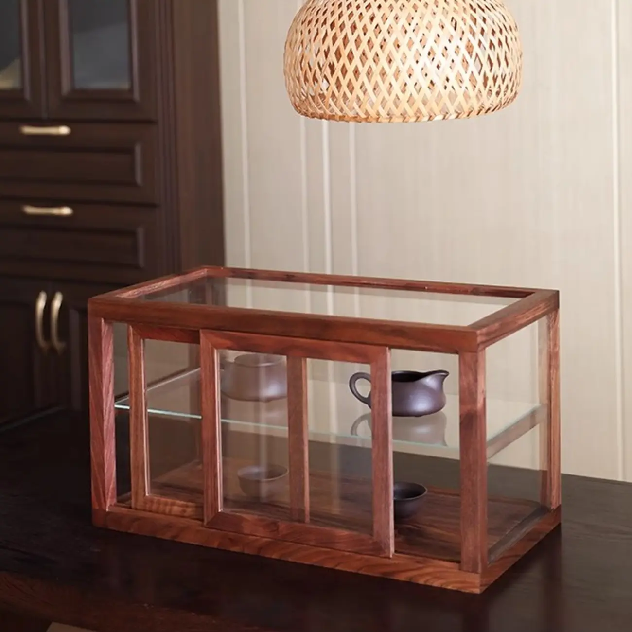 Rectangle Wooden Cubitac Small Display Cabinet