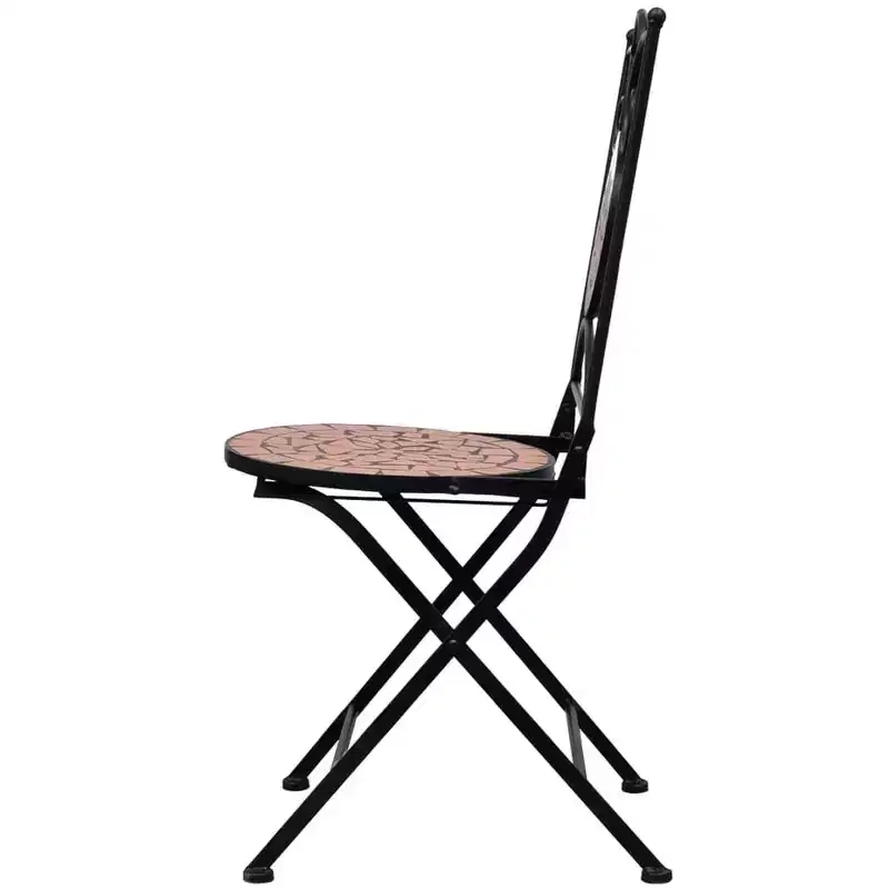 vidaXL Mosaic Bistro Set Terracotta and