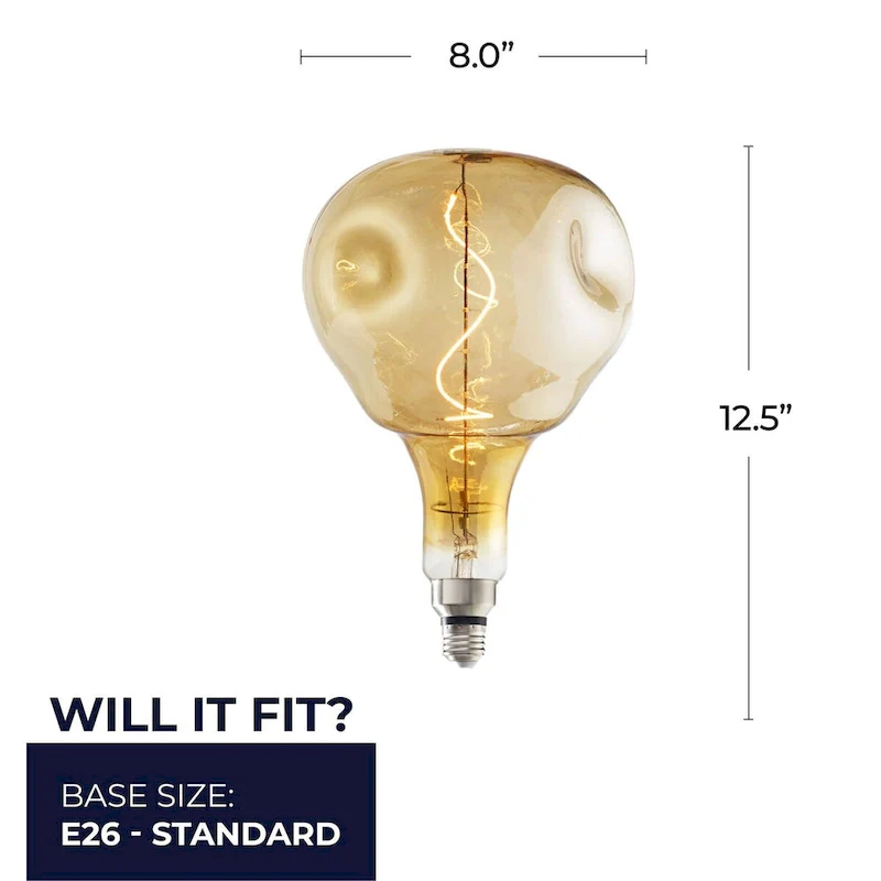 Bulbrite Single 4 Watt Dimmable Antique Grand Nostalgic Medium (E26) LED Bulb