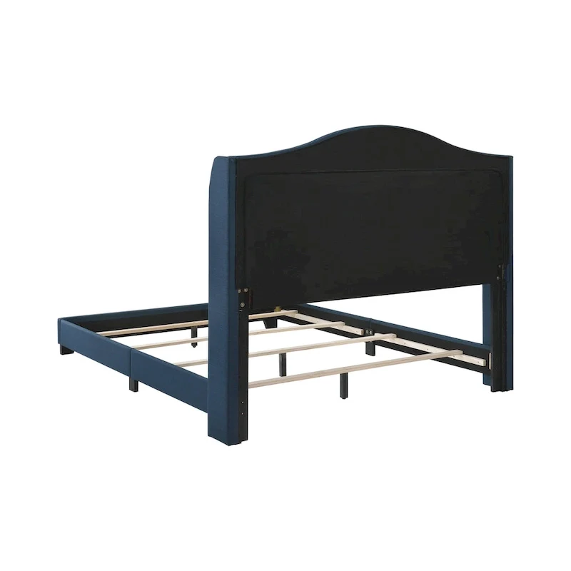 Maassluis Camelback Demi-wing Tufted Upholstered Bed