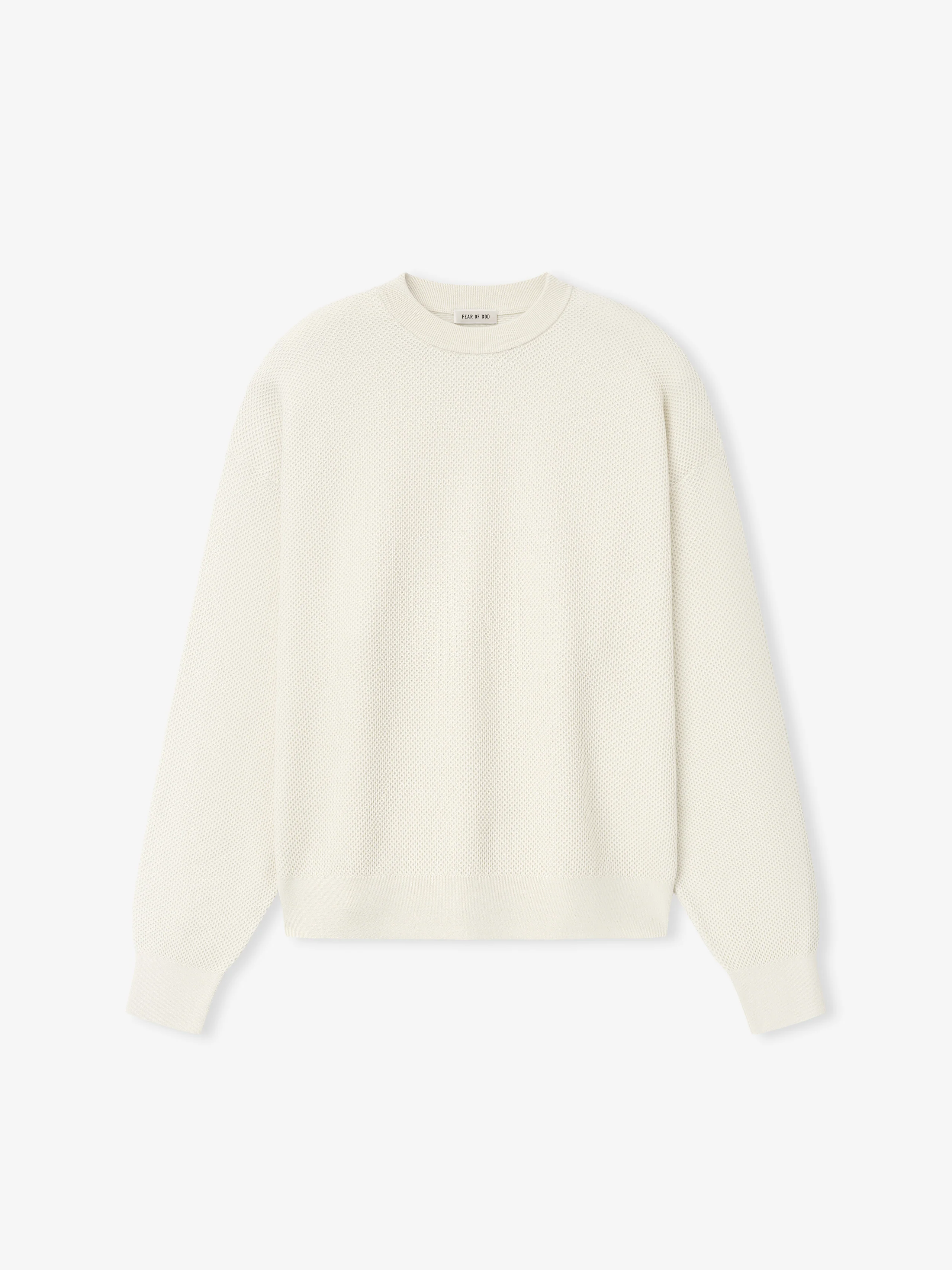 Wool Cotton Sport Mesh Knit Sweater