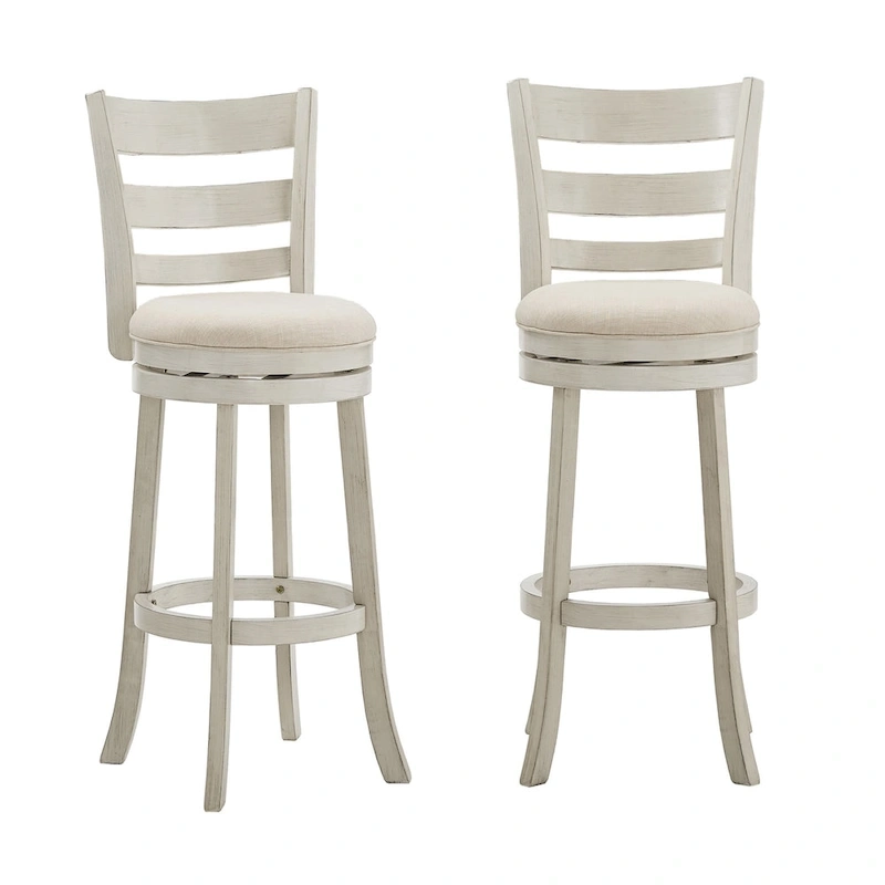 Rovinj Ladder Back 29H Swivel Bar Stool