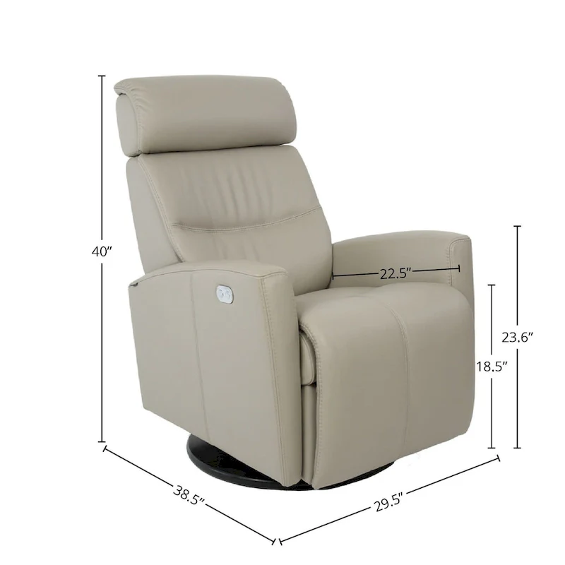 Leather Swing Recliner