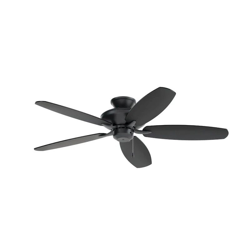 Kichler Renew 52 inch Ceiling Fan Satin Black with Reversible Blades