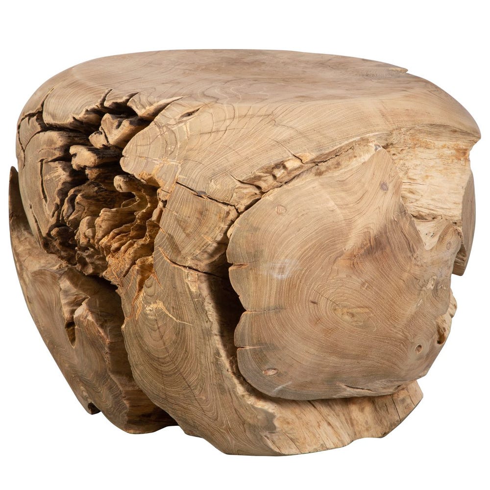 Sola Side Table, Bleached