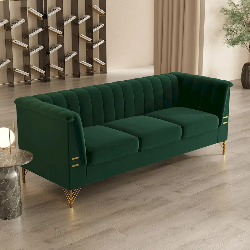 82.67 W Velvet Sofa
