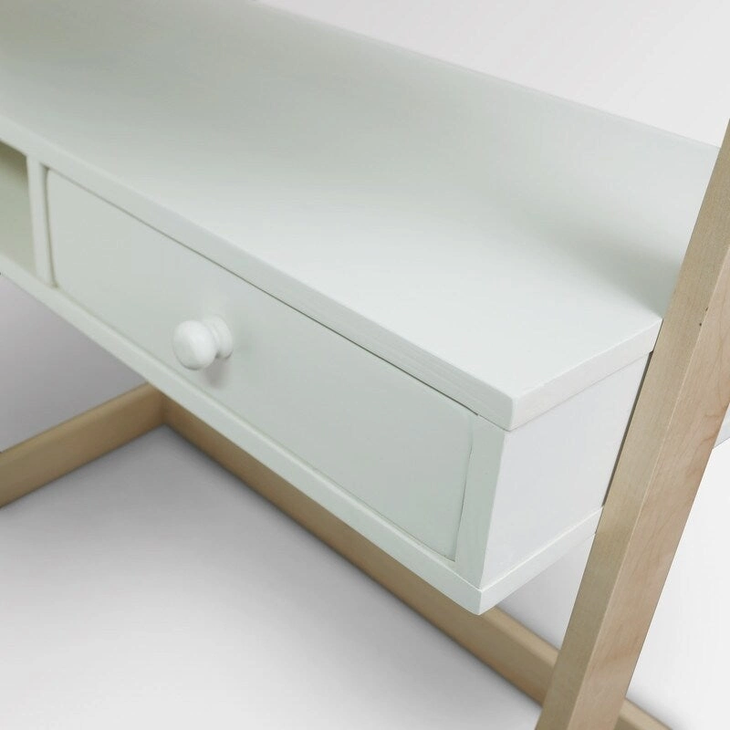 Freestanding Ladder Desk with Drawer with Solid American Hardwood