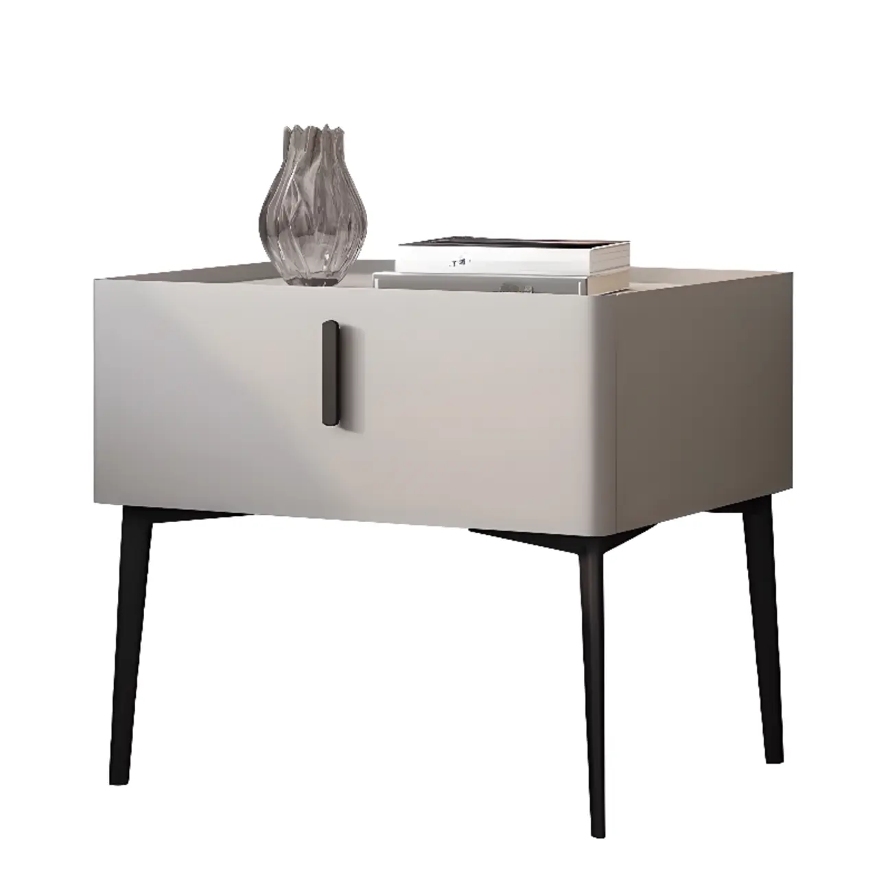 Modern Narrow Nightstand with Drawer