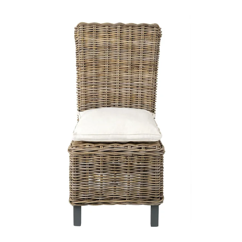 Natural Rattan Cushioned Dining Chairs (Set Of 2) by East at Main