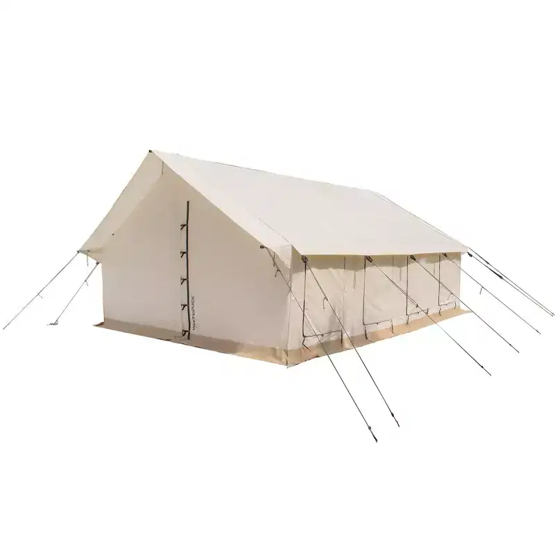 WHITE DUCK 12 x 14 ft Alpha Pro Wall Tent with Stove Jack & Frame, 4-Season Water Repellent Hunting & Camping Tent, Eco-Friendly with AC Port