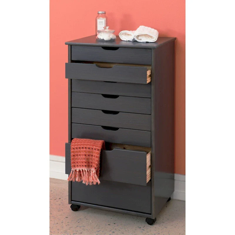 8-Drawer Rolling Storage Cart with Casters